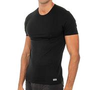 ABANDERADO - Camiseta Termaltech de manga corta y cuello redondo para hombre, color negro, talla 60/2XL