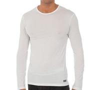 Abanderado - Camiseta Termaltech De Manga Larga Y Cuello Redondo para Hombre, Color Blanco, Talla 48/M
