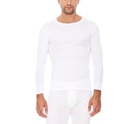 Abanderado - Camiseta térmica de manga larga y cuello redondo para hombre, color Blanco, talla 52 (L), Talla Internacional: M