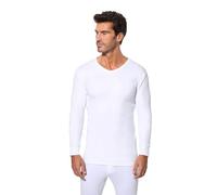 Abanderado Camiseta térmica de manga larga y cuello pico Algodón de invierno Hombre x1