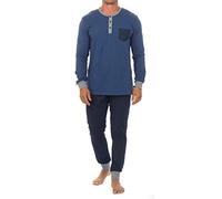 Abanderado Nightwear Men Juego de Pijama, Azul Denim, 2XL para Hombre