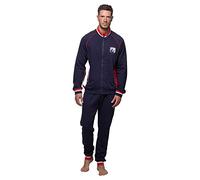 Abanderado Nightwear Men Juego de Pijama, Azul Marino y Rojo, XXL para Hombre