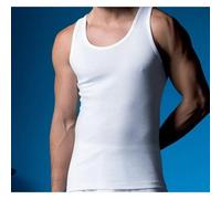 Abanderado Camiseta 2300 de tirantes Algodón 100% Pack 2 Blanco Talla 56