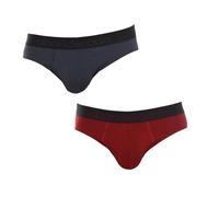 Pack 2 Slips en tejido bambú transpirable "Sensitive" ABANDERADO - Gris Granate / XXL-60