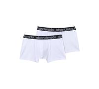 Abanderado Pack Bóxers de algodón elástico Hombre x2, Blanco (Blanco Blanco), 56