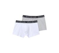 Abanderado Pack Bóxers de algodón elástico Hombre x2, Multicolor (Blanco Gris Vigoré), 56