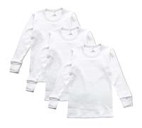 Abanderado Pack Camiseta Manga Larga Cuello Redondo Junior Algodón de Invierno Niño x3