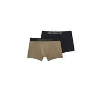 Pack 2 boxer hombre en tejido bambú transpirable "Sensitive" ABANDERADO - Negro-Kaki / M-48