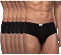 Abanderado Pack de 6 Calzoncillos Slip 527 Abiertos (XXL, Negro)