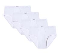 Abanderado Pack Slips abiertos Esenciales Algodón 100% Hombre x4, Blanco, 48