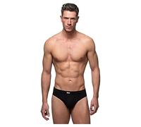 Abanderado Slip cerrado Esenciales EcoABD Hombre x2, Negro/Negro, 52