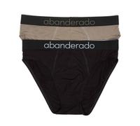 Abanderado Slip cerrado Línea Técnico Sensitive Hombre x2, Multicolor (Negro/Kaki), 56