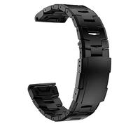 Abanen Correa de reloj de titanio para Garmin Fenix 8 de 47 mm/epix Pro de 47 mm, ajuste rápido de 22 mm, pulsera de metal de titanio con hebilla de acero inoxidable para Fenix 7/6/5, Approach S62