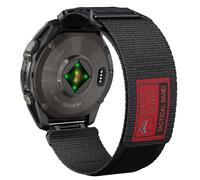 Abanen Correas de reloj deportivas de nailon táctico militar para Garmin Fenix 8 de 51 mm / epix Pro 51 mm / Fenix 7X / Instinct 2X / Fenix 6X / Enduro 3 / Quatix 7 (negro)