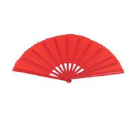 Abanico Chino de Tai Chi Kung Fu, Abanico de Mano Plegable for Artes Marciales Kung Fu, Tela Hueso plástico, Accesorios for Escenario, Multicolor(Red)