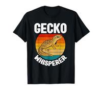 Abanico con forma de gecko con forma de leopardo, retro, susurrador de lagartijas, reptil Camiseta