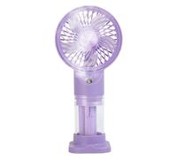 Abanico de agua de pulverización portátil - enfriador de nebulización plegable, circulador de aire de viaje | Blomador de niebla compacto de tres velocidades con batería recargable para relajación d