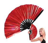 Abanico de aplausos - Abanico de mano plegable grande para bodas, fiestas, suministros de manualidades para decoración de baile