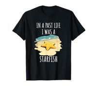 Abanico de estrellas de mar de vida pasada Playa Verano Océano Feliz Camiseta