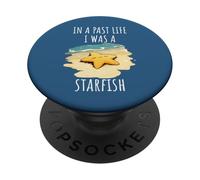 Abanico de estrellas de mar de vida pasada Playa Verano Océano Feliz PopSockets PopGrip Adhesivo