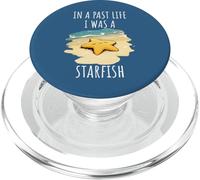 Abanico de estrellas de mar de vida pasada Playa Verano Océano Feliz PopSockets PopGrip para MagSafe