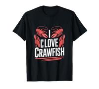 Abanico de hervir mariscos I Love Crawfish Camiseta