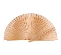 Abanico de madera elegante de estilo español, estilo vintage, color liso, plegable, para disfraces, fiestas, decoración
