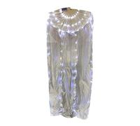 Abanico de madera hecho a mano con LED, diseño de mano derecha, ventilador largo de seda iluminado para bailarines e intérpretes o ejecutantes, baile flexible