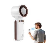 Abanico de Mano 4000 mAh,Ventilador Eléctrico 5 Velocidades Recargable Plegable | Dispositivo con Diseño Plegable para Interior, Hogar, Gimnasio, Viaje, Exterior, Playa, Caminata, Sitio de Construcció