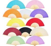 Abanico de mano de tacto sedoso, rendimiento perfecto con un toque exótico, estilo oriental para decoración DIY, ligero y plegable para bail