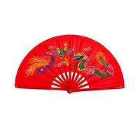 Abanico de Mano Derecha, Abanico for actuaciones Tai chi, for Artes Marciales, for Kung fu, for Cosplay, Muchos Patrones para Actuaciones EscéNicas Fiestas Decoraciones(Color:7)