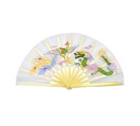 Abanico de Mano Derecha, Abanico for actuaciones Tai chi, for Artes Marciales, for Kung fu, for Cosplay, Muchos Patrones para Actuaciones EscéNicas Fiestas Decoraciones(Color:15)