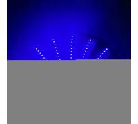 Abanico de mano LED - Gran plegable iluminado con batería | Ventilador plegable para escenario de danza del vientre bar | Clack iluminado para EDM concierto fotografía club