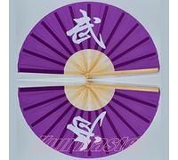 Abanico de mano plegable - Abanico for manos derecha e izquierda Abanico de rendimiento de Tai Chi Abanico de artes marciales Abanico de Kung Fu Abanico de cosplay Cubierta negra China Abanico decorat