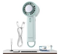 Abanico de Mano | Ventilador de Enfriamiento para Exteriores - Dispositivo de Enfriamiento con 3 Velocidades para Viajes Deportes al Aire Libre Senderismo Acampada Picnic Playa