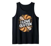 Abanico de pan con cruasanes de trigo I Love Gluten Camiseta sin Mangas