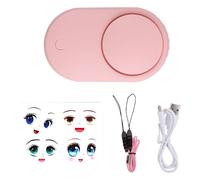 Abanico de pestañas con 3 velocidades de viento, secador de pestañas pequeño recargable eléctrico para mujer
