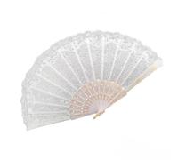 abanico de plumas, Abanico de mano plumas marabú avestruz, abanico plegable, abanicos Vintage, borlas encaje, regalo artesanal(White 01)