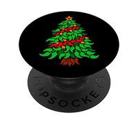 Abanico de Salsa Picante Picante para árbol de Navidad PopSockets PopGrip Adhesivo