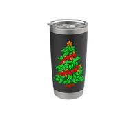 Abanico de salsa picante picante para árbol de Navidad Vaso térmico de acero inoxidable de doble pared