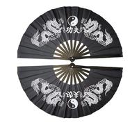 Abanico de Tai Chi, Kung Fu, Artes Marciales, Wushu, Cosplay, Danza, Presentación para Actuaciones EscéNicas Fiestas Decoraciones(Color:3)