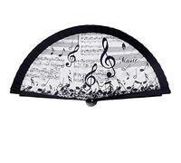 Abanico diseño clave de sol notas musicales.