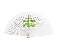 Abanico divertido con frases originales. Abanico colores con mensajes. Ventilador de mano original. Abanico con frase - Este abanico es de mi madre -