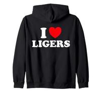 Abanico Divertido y Lindo de I Love Liger Lion Tiger Hybrid Mix Animal Sudadera con Capucha