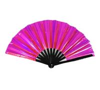 Abanico grande plegable de mano para rave, grande, chino Tai Chi Kung para Line E2G7 Popping Dancing Fans Fu Fan