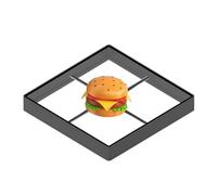 Abanico holográfico 3D Proyector holográfico 3D de 45 cm/17,7 pulgadas con cubierta protectora cuadrada antitáctil, lámpara holográfica con logotipo LED, máquina de exhibición publicitaria Para letrer