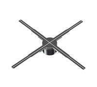 Abanico holográfico, Pantalla de Ventilador holográfica de 65cm, 768 señales Led de neón HD, resolución de 2000x1536, luz de Publicidad de proyector 3D HD a Simple Vista Videoproyector