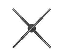 Abanico holográfico, Proyector de publicidad 3D de 62/56/50/42 cm, lámpara holográfica con señal wifi, reproductor remoto, luz publicitaria, proyector de holograma, luz con logotipo Videoproyector(P56