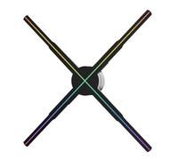 Abanico holográfico, Proyector Holográfico 3D HD De 56 Cm con Ventilador Y Lámpara 678 LED, Máquina Publicitaria Proyección Holográfica,para Halloween, Tienda Corporativa