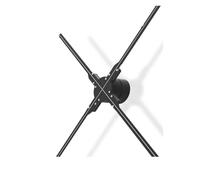 Abanico holográfico, Reproductor de Publicidad Remoto LED de 100 cm/39,37 Pulgadas, 1024 Piezas, lámpara de Imagen holográfica, proyector de Holograma 3D, luz LED con Ventilador Videoproyector